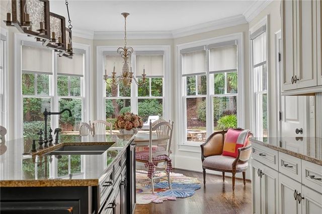 a view of a livingroom with furniture window and outside view