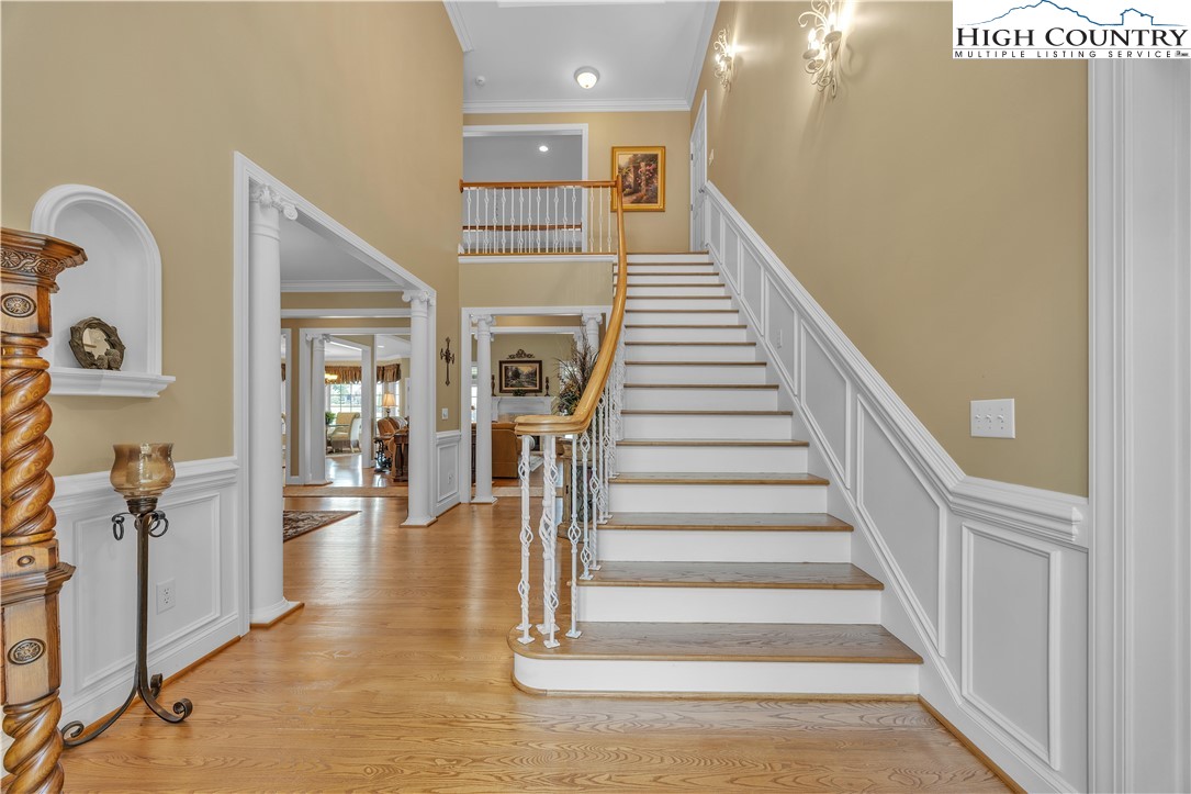 891 Olde Charter Circle Jefferson, NC 28640 - Photo 5 of 49 a view of entryway and hall with wooden floor