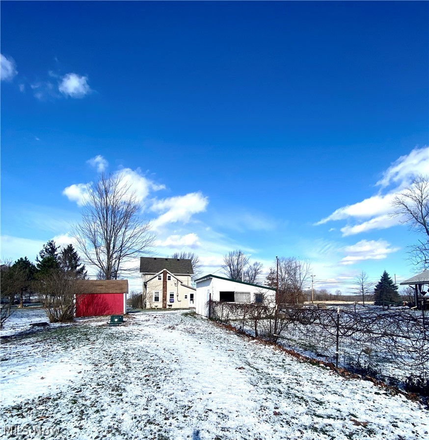 View of back yard