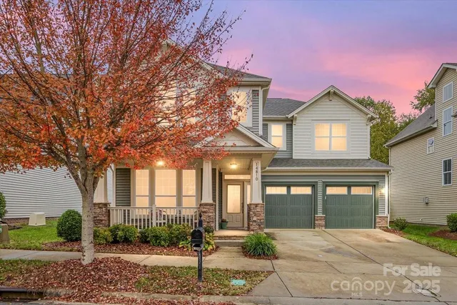 a front view of a house