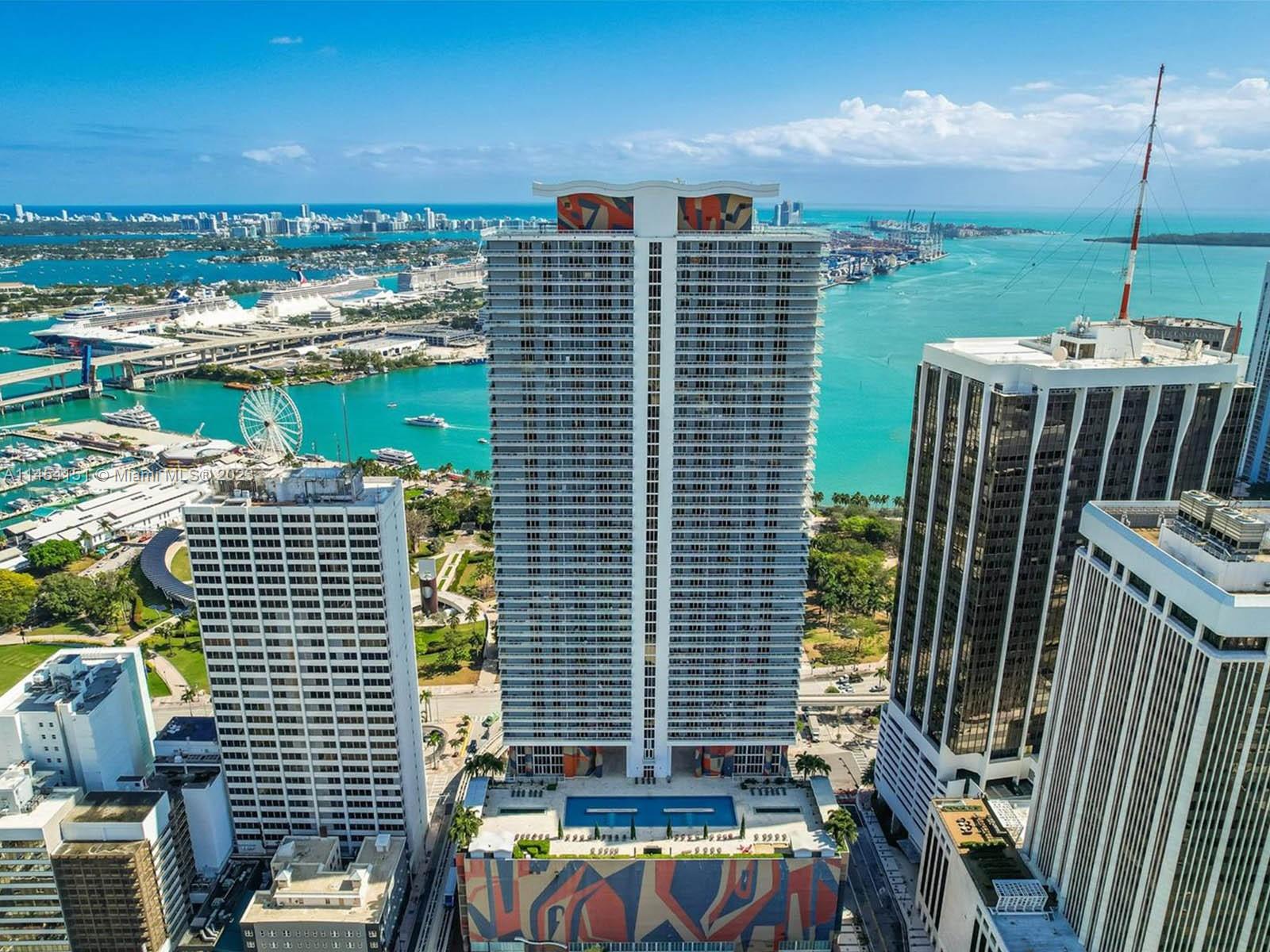 50 Biscayne Boulevard, Unit 3104 Miami, FL 33132 - Photo 3 of 52 a view of a balcony with an outdoor space