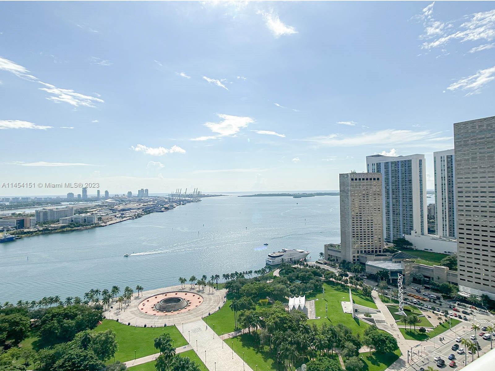 50 Biscayne Boulevard, Unit 3104 Miami, FL 33132 - Photo 38 of 52 a view of a city and lake