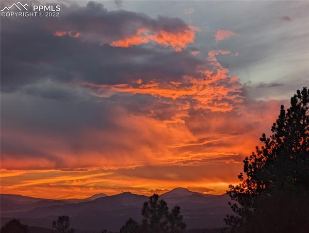 4 Kutsu Ridge Road Florissant, CO 80816 - Photo 29 of 47 Sunsets from the property!!