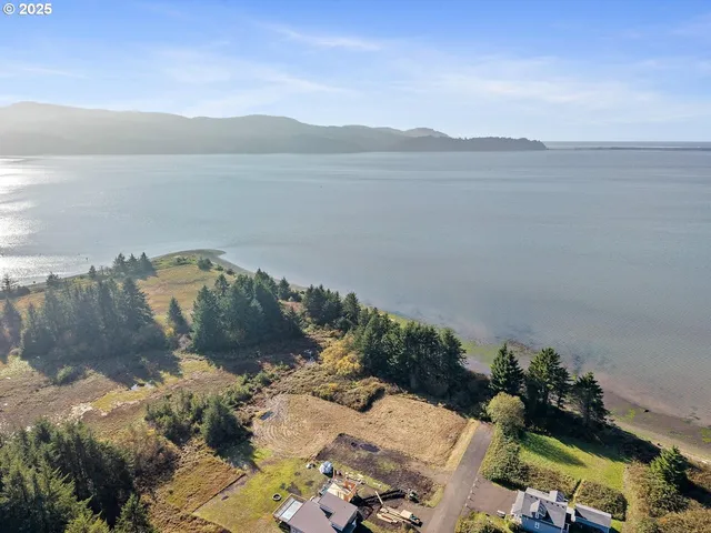 a view of lake and mountain