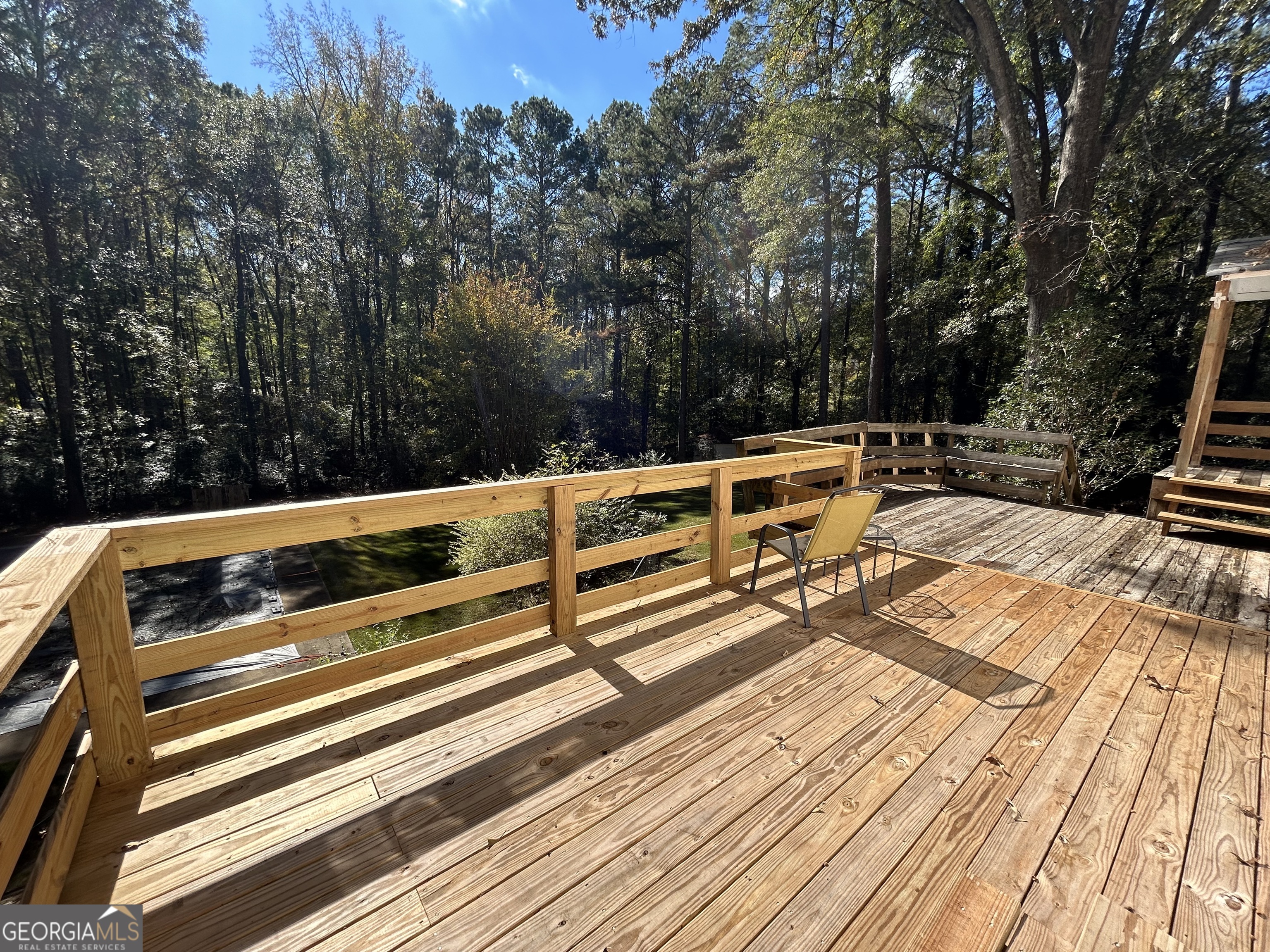 104 Spring Valley Drive LaGrange, GA 30240 - Photo 49 of 55 a view of deck with chairs and wooden floor