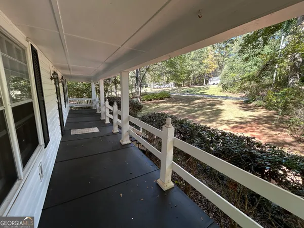 a view of an outdoor space and seating area