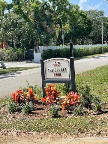 a view of a sign board