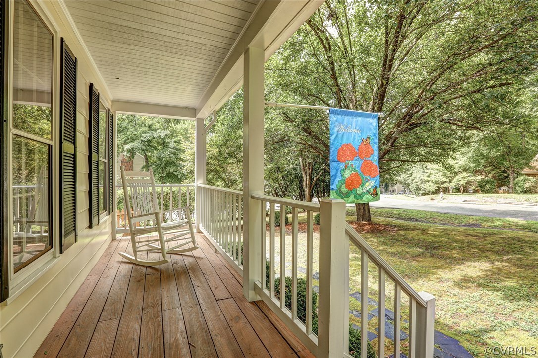 863 Watch Hill Road Midlothian, VA 23114 - Photo 2 of 38 a view of balcony with wooden floor