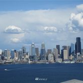 a view of a city with tall buildings