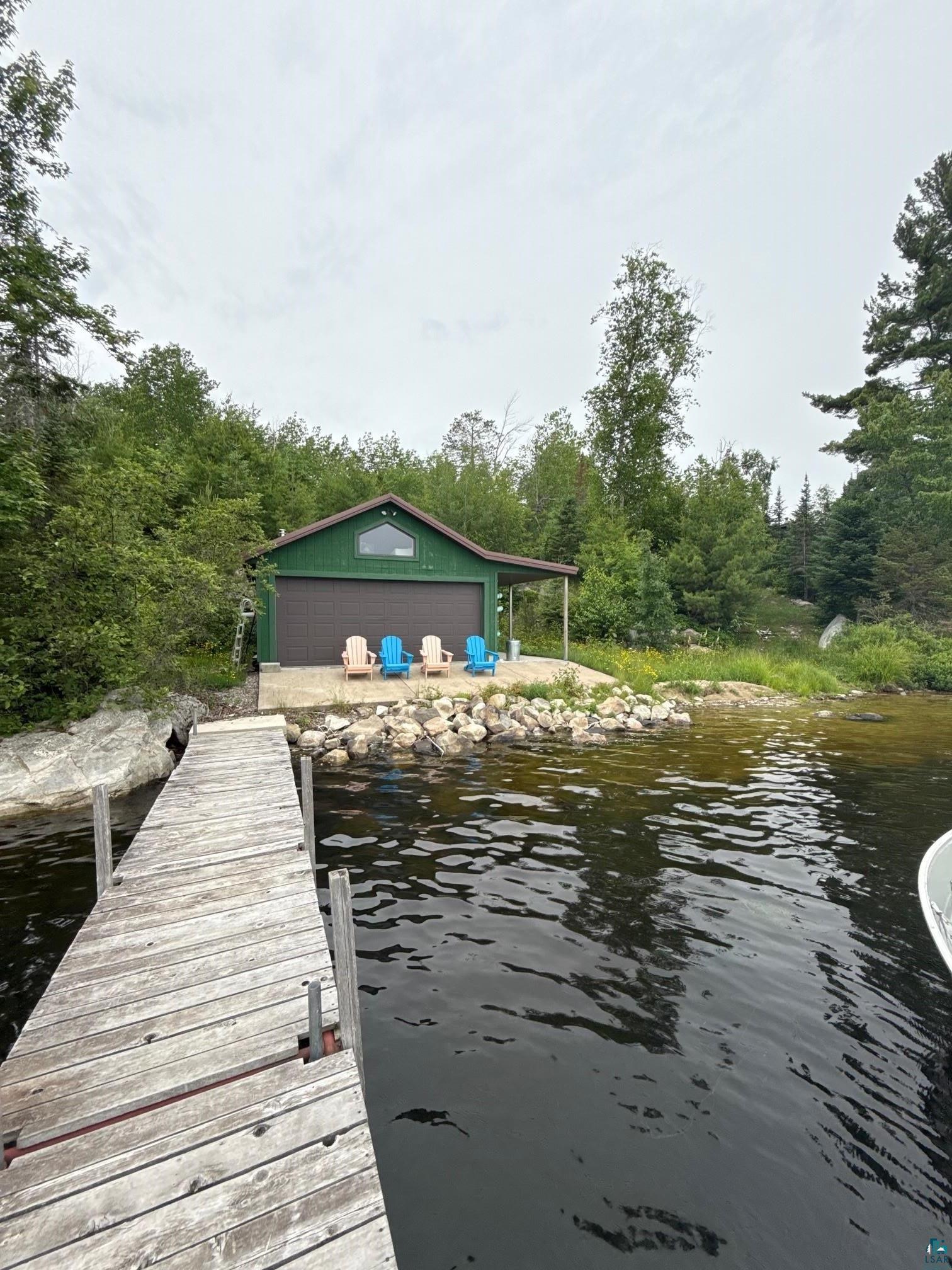 8141 Muskego Point Orr, MN 55771 - Photo 17 of 48 Front Dock and Boat Haouse
