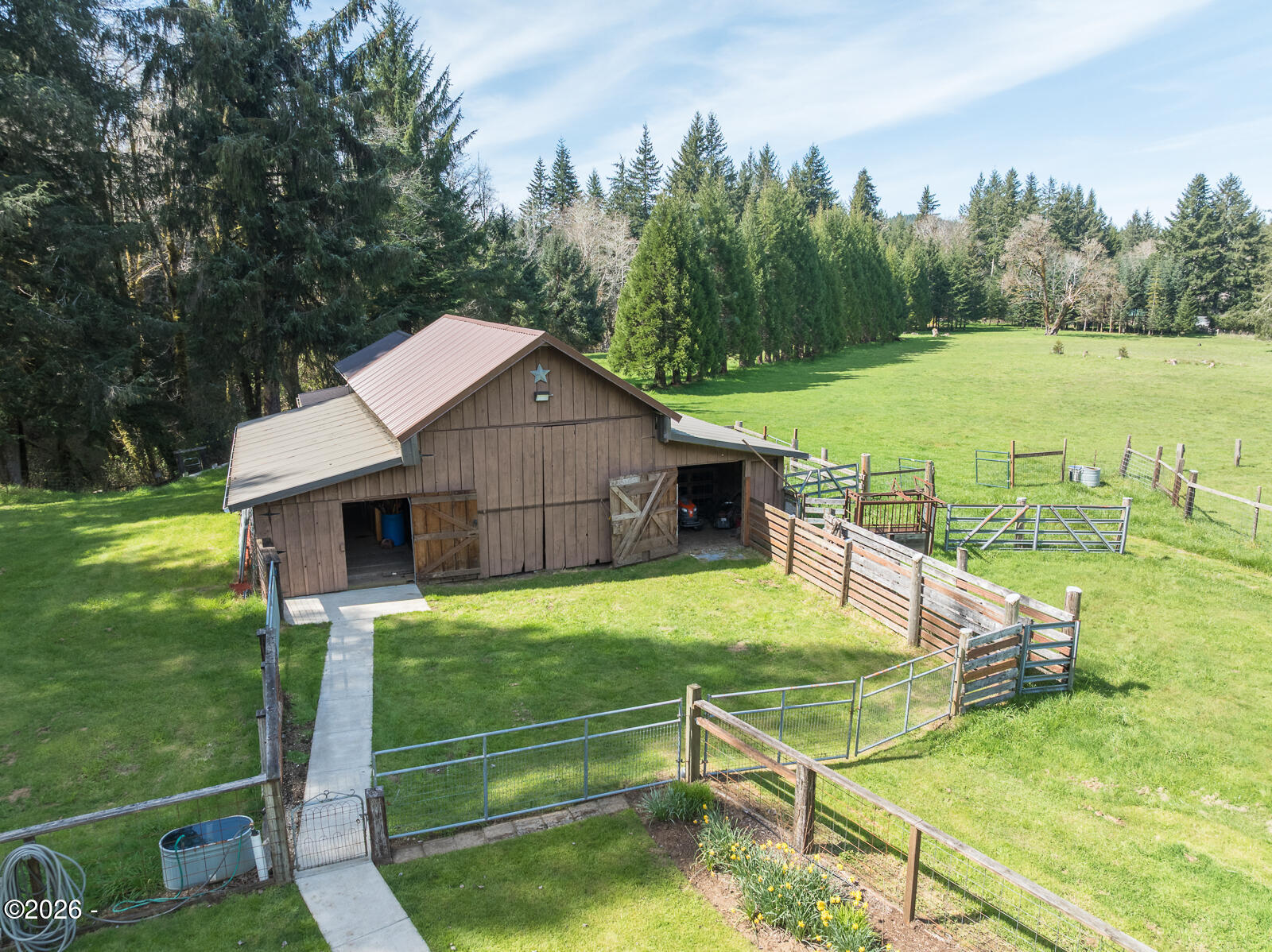 871 Old River Road Northeast Siletz, OR 97380 - Photo 79 of 86 Barn with Fencing