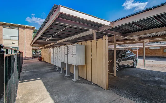 a view of parking garage