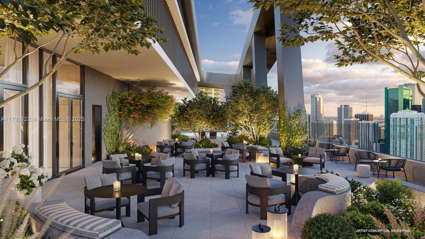 99 Southwest 7th Street, Unit PH3901 Miami, FL 33130 - Photo 9 of 28 a view of a patio