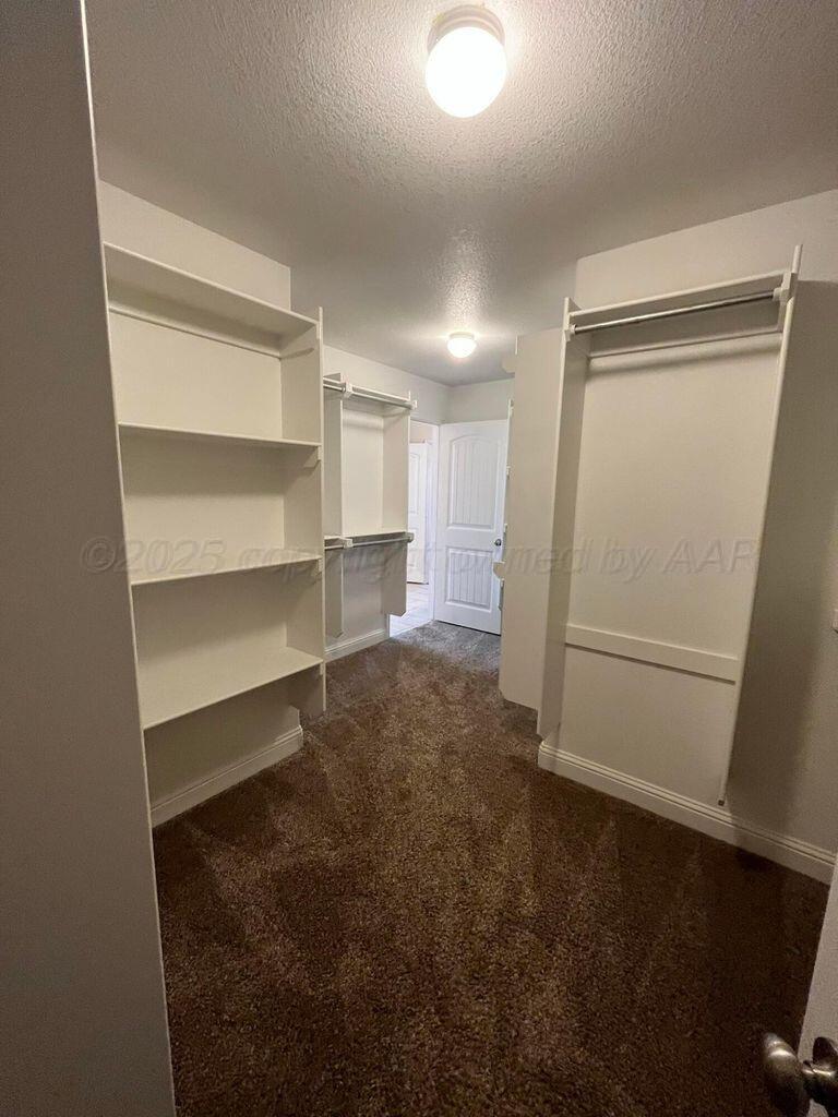 7206 Sinclair Street Amarillo, TX 79119 - Photo 11 of 21 a view of walk in closet with empty racks