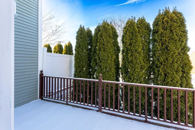 a view of a balcony with outdoor space
