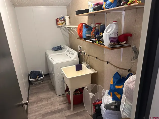 a view of storage and utility room