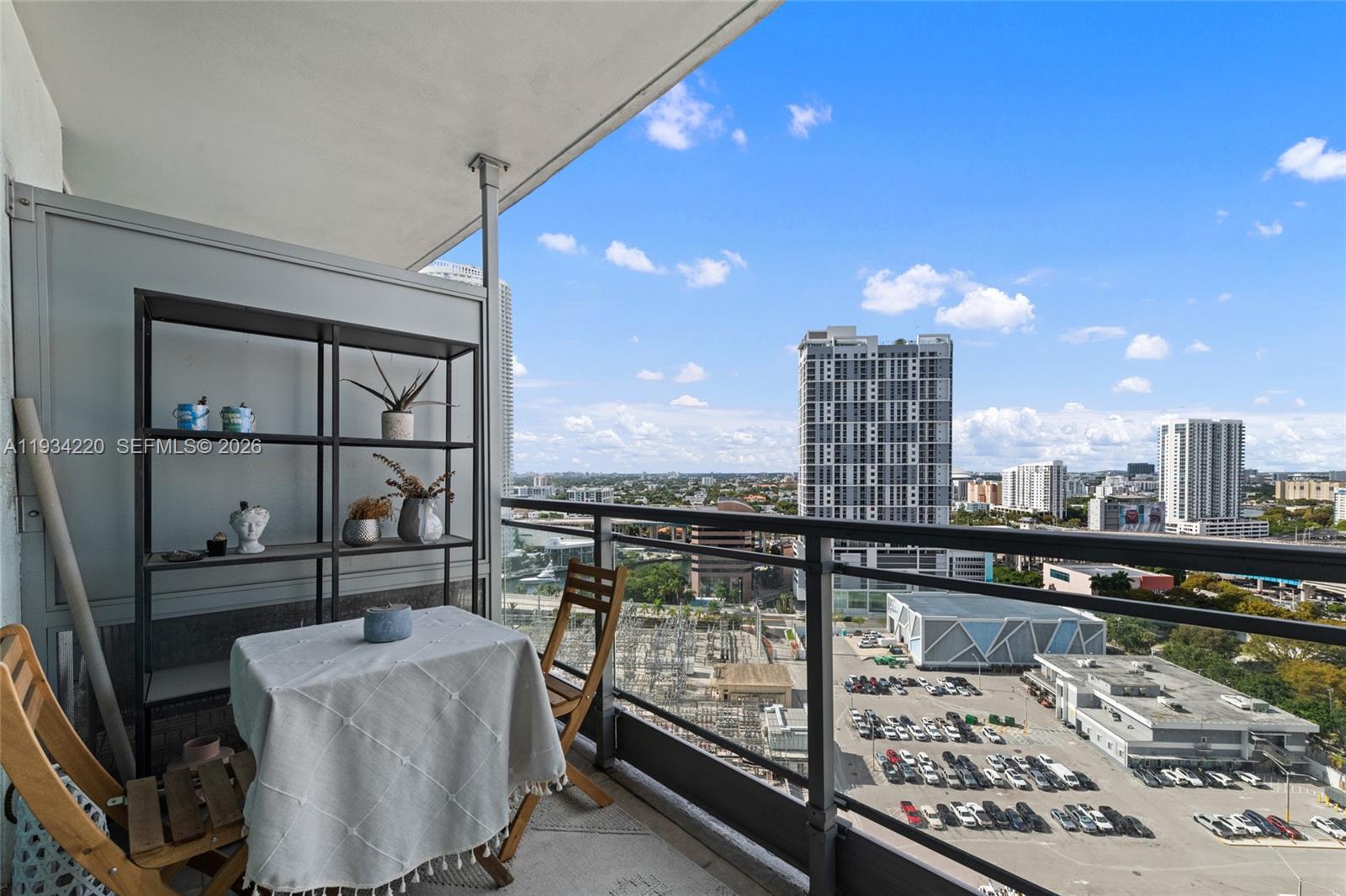 90 Southwest 3rd Street, Unit 2109 Miami, FL 33130 - Photo 23 of 31 a view of a balcony with an outdoor space