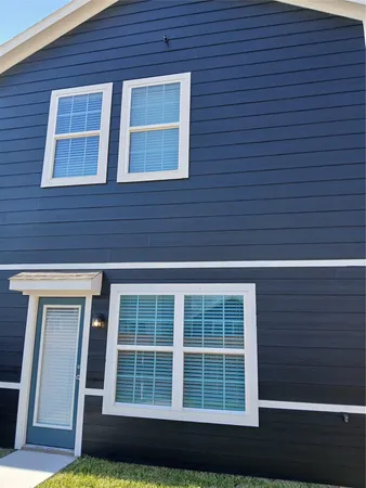 a front view of a house