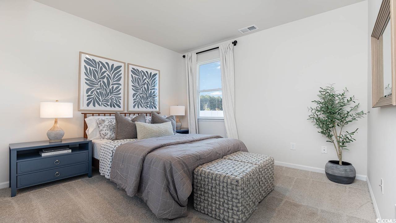 7383 Meadow Walk Loop Loris, SC 29569 - Photo 25 of 29 Bedroom with light colored carpet, visible vents, and baseboards