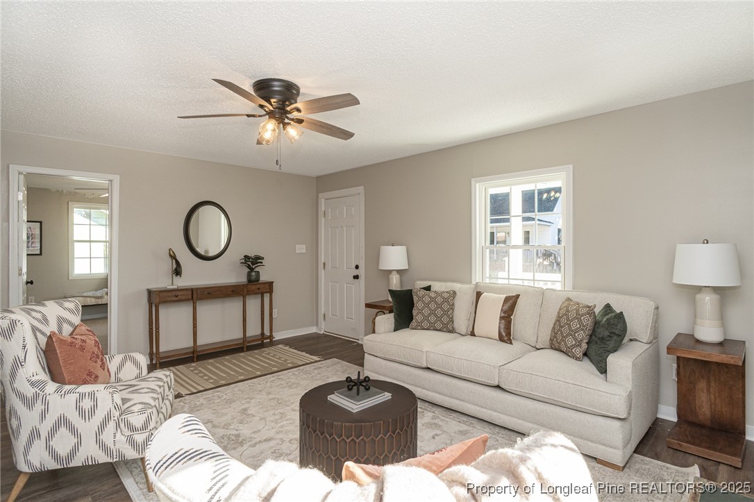 102 North 17th Street Erwin, NC 28339 - Photo 3 of 32 a living room with furniture a rug and a window