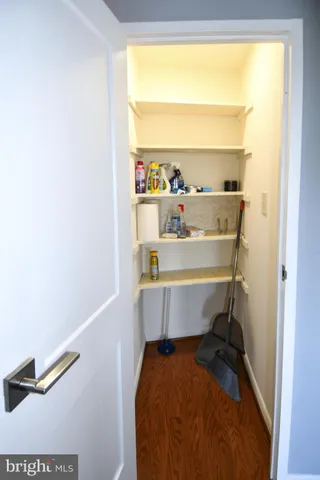 a room with storage and utility