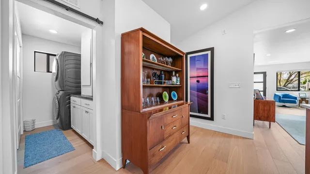 a room with furniture and wooden floor