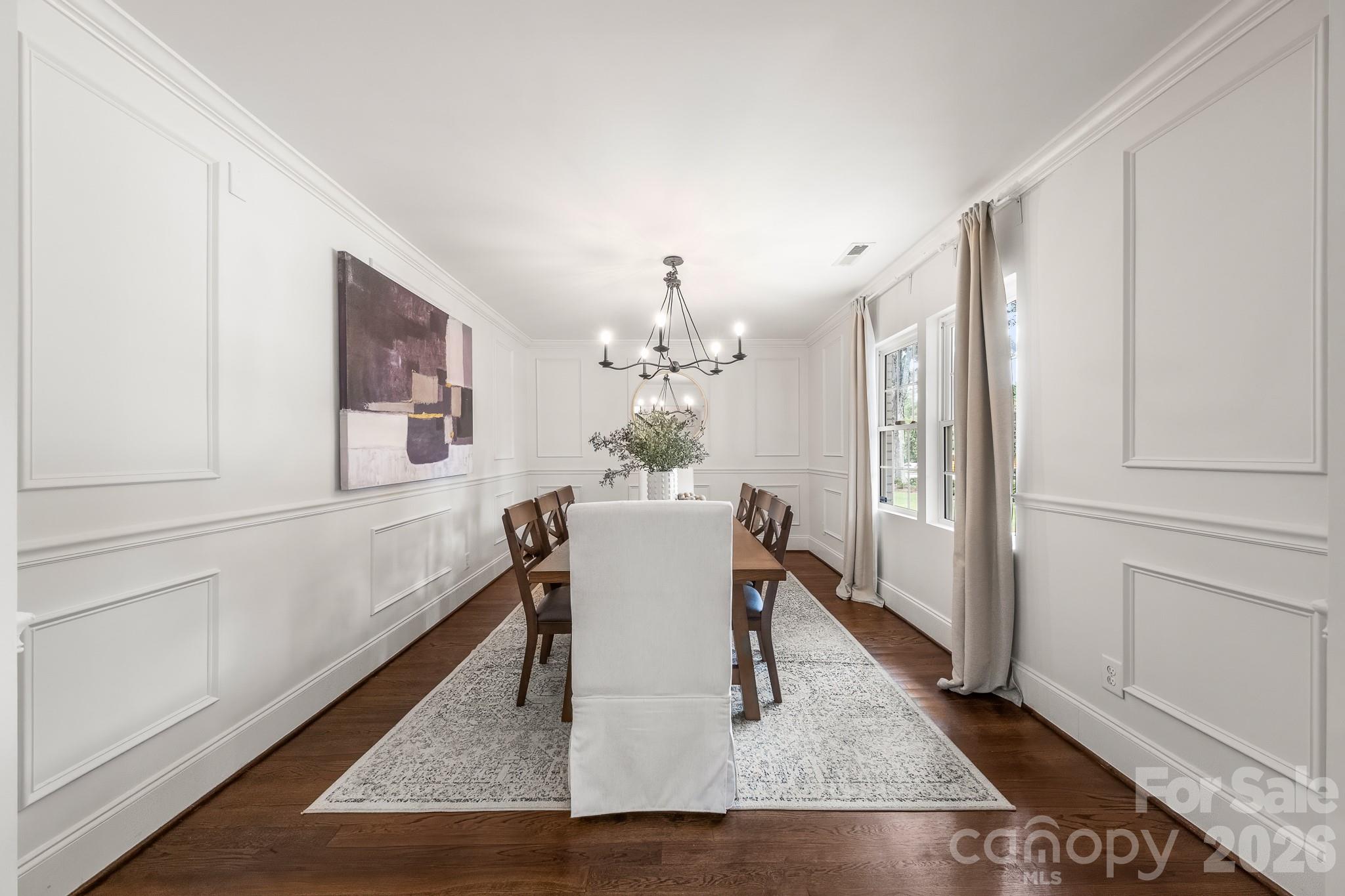 1121 South Wendover Road Charlotte, NC 28211 - Photo 11 of 48 a view of a dining room with furniture and window