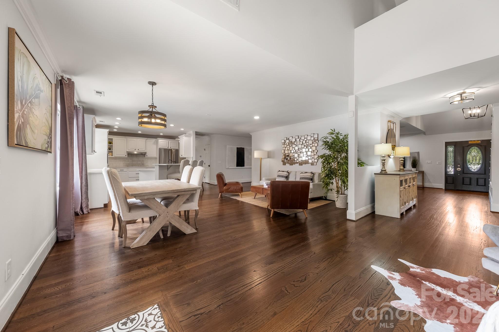 1121 South Wendover Road Charlotte, NC 28211 - Photo 13 of 48 a living room with furniture and a wooden floor
