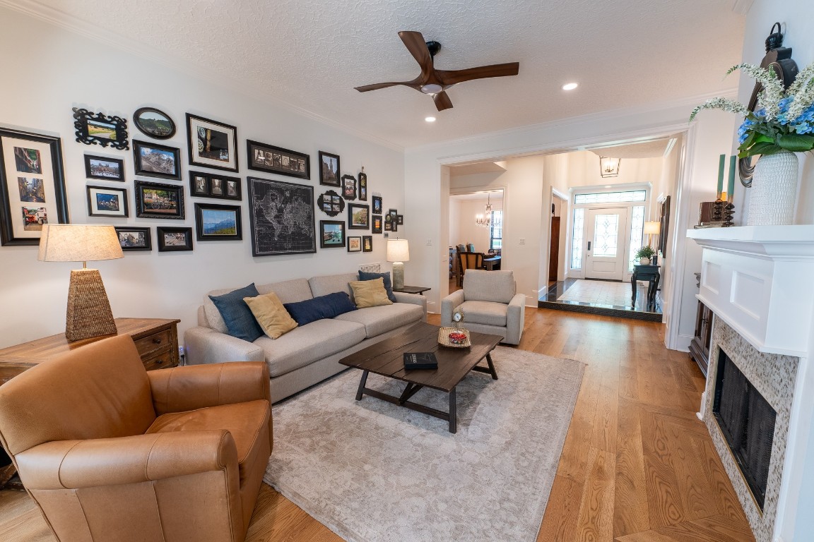 6 Red Sable Point The Woodlands, TX 77380 - Photo 14 of 50 a living room with furniture and a fireplace