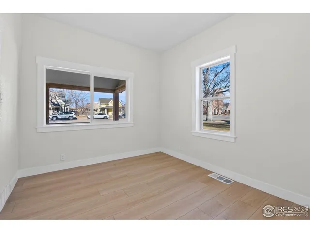a view of wooden floor in a room