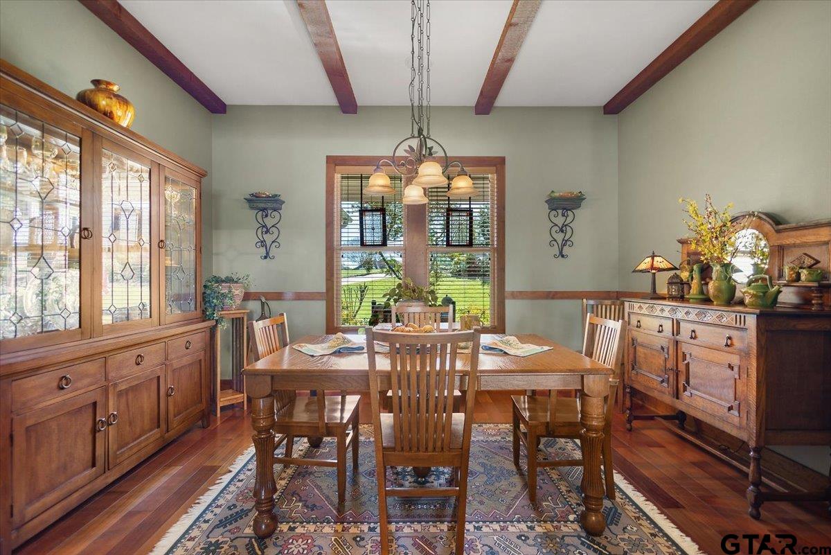 24050 Red Azalea Lindale, TX 75771 - Photo 9 of 48 a view of a dining room with furniture window and outside view