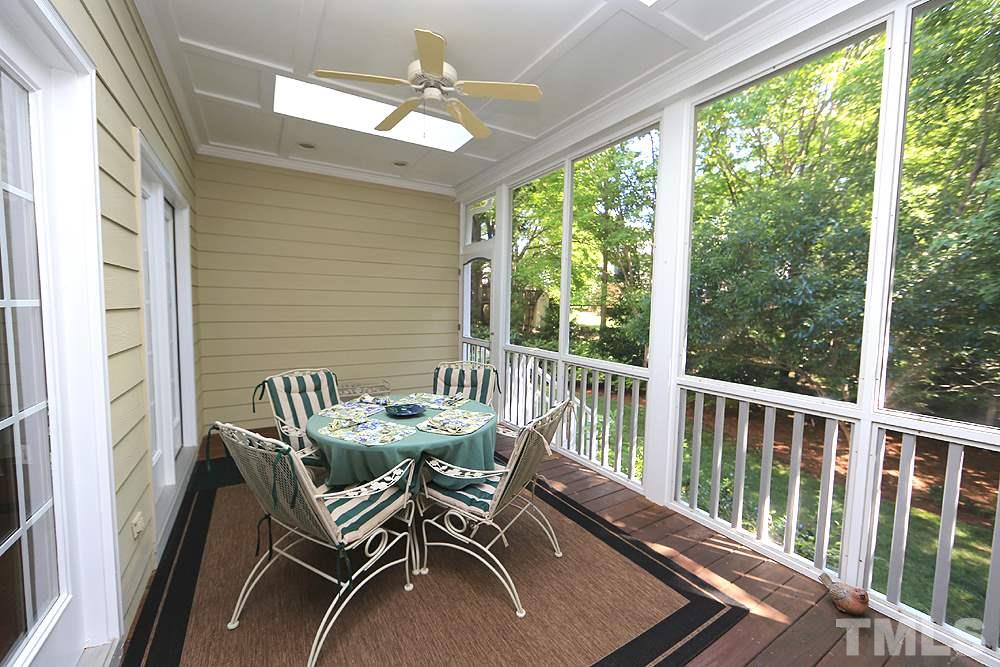 2516 Wertherson Lane Raleigh, NC 27613 - Photo 19 of 25 Screened in porch w/ skyights
