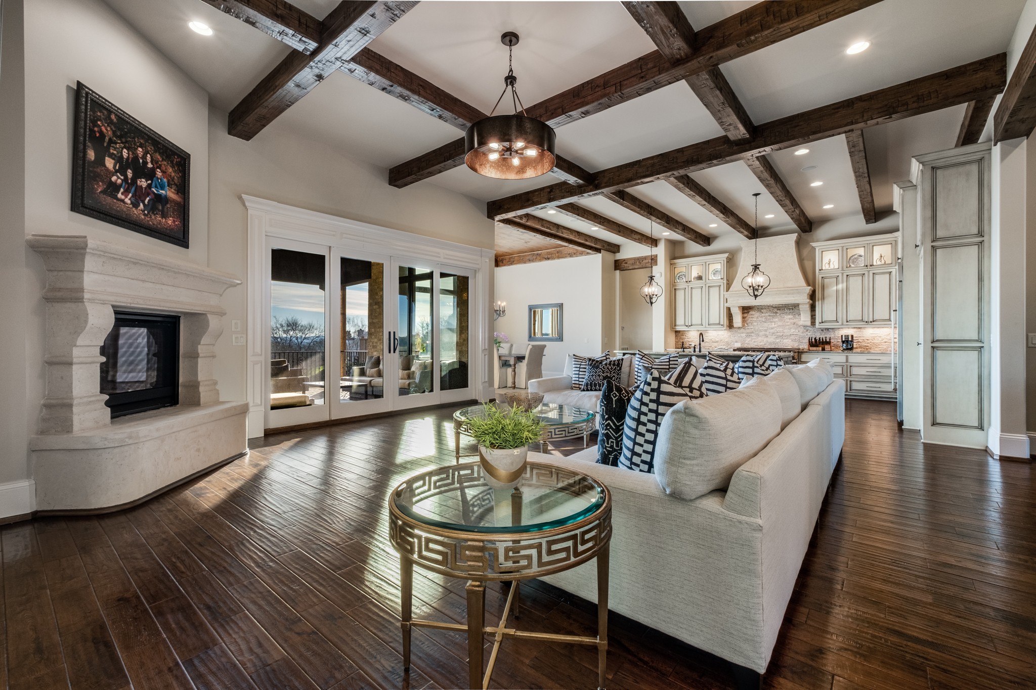 505 Legends Ridge Court Franklin, TN 37069 - Photo 24 of 70 a living room with furniture a fireplace and wooden floor