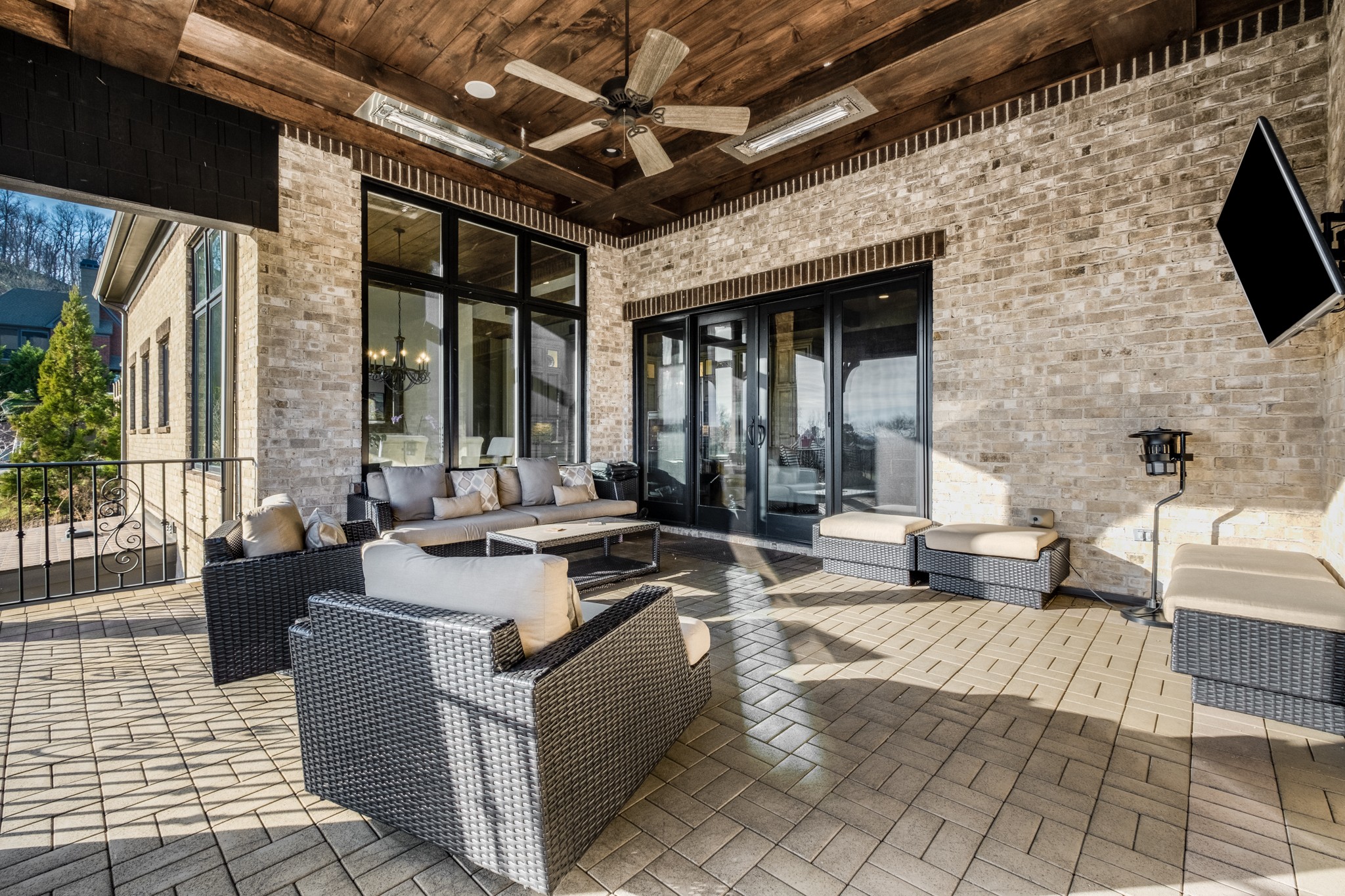 505 Legends Ridge Court Franklin, TN 37069 - Photo 36 of 70 a view of a patio with couches and potted plants