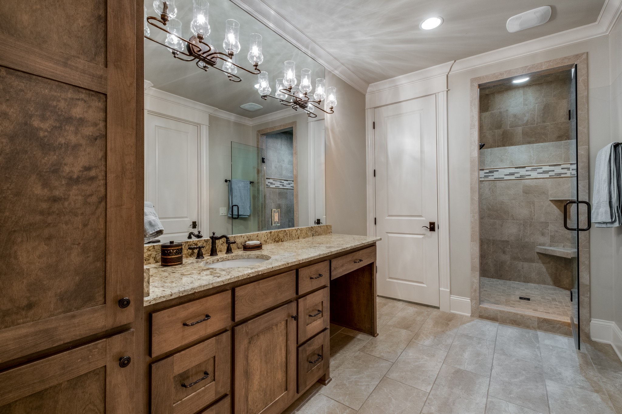 505 Legends Ridge Court Franklin, TN 37069 - Photo 41 of 70 a bathroom with a double vanity sink mirror and shower
