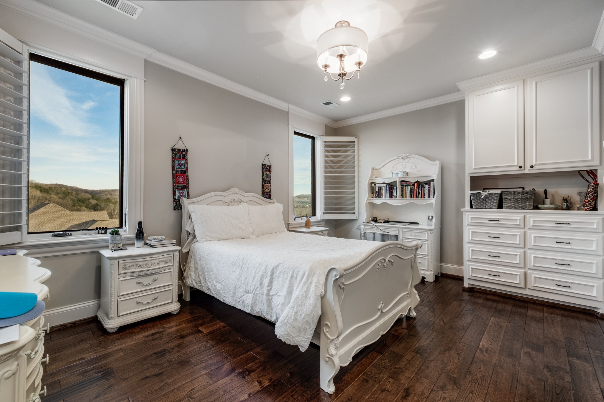 505 Legends Ridge Court Franklin, TN 37069 - Photo 47 of 70 a bedroom with a large bed and a flat tv screen