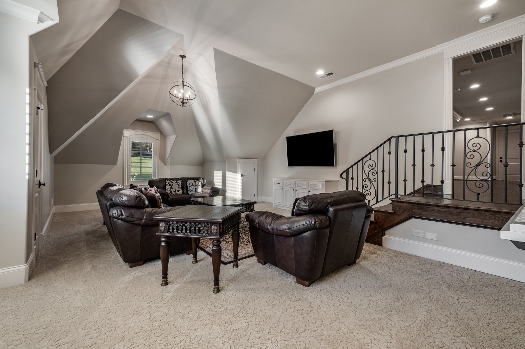 505 Legends Ridge Court Franklin, TN 37069 - Photo 48 of 70 a living room with furniture and a flat screen tv