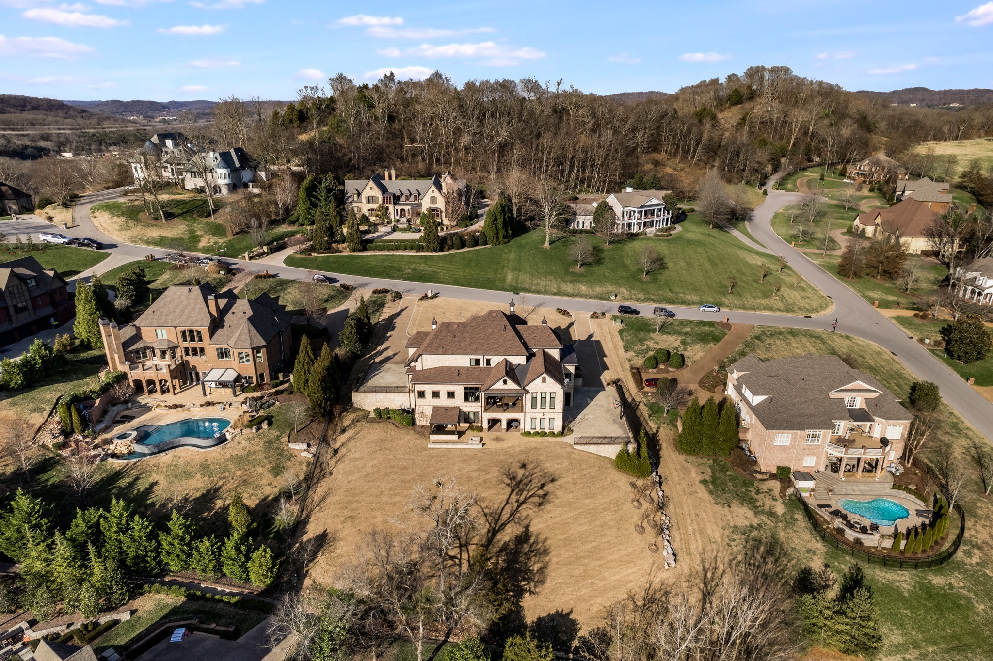 505 Legends Ridge Court Franklin, TN 37069 - Photo 69 of 70 an aerial view of residential house with outdoor space