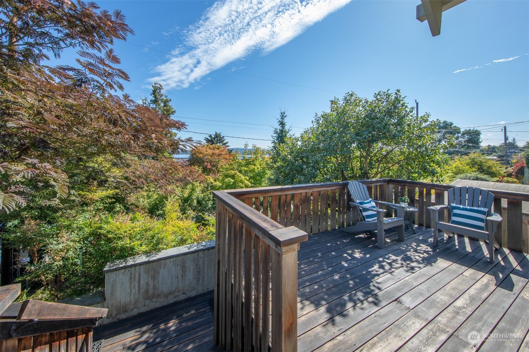 807 Lake Washington Boulevard South Seattle, WA 98144 - Photo 19 of 26 a view of deck with furniture and trees