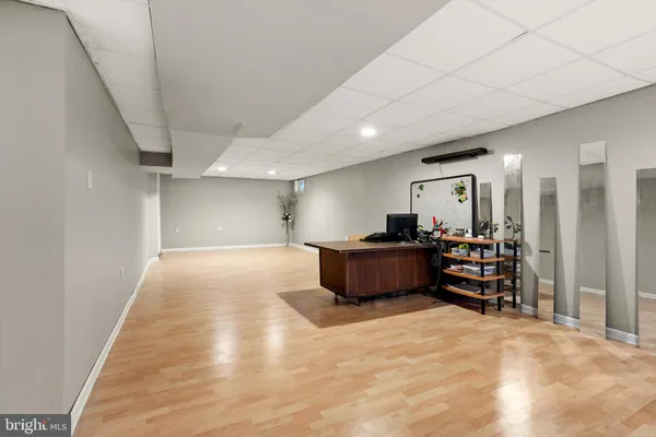 a view of an outdoor space and swimming pool