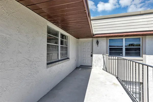 a view of front door