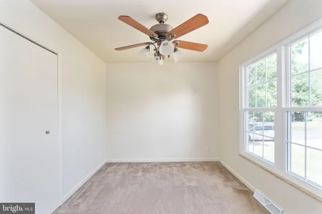 a view of a livingroom with a window