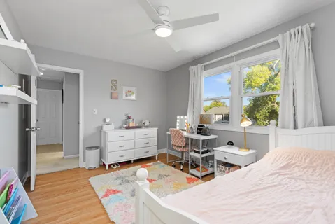 a room with furniture and windows