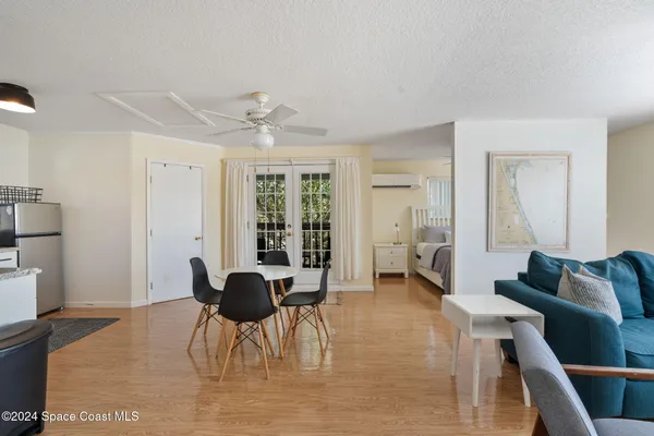 a living room with furniture and a couch