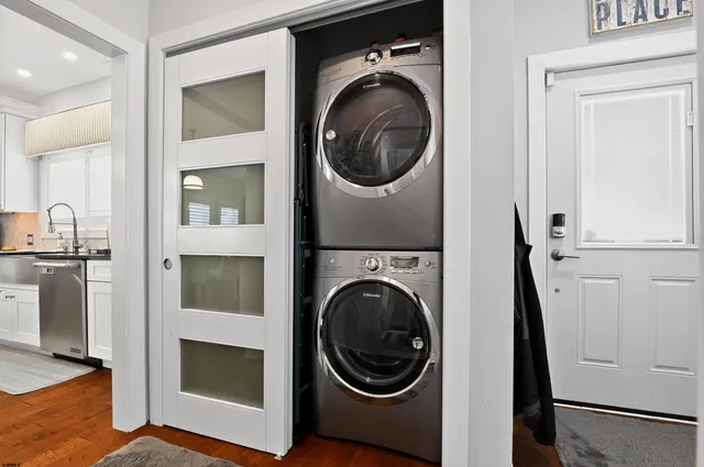 a view of balcony with furniture