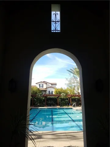 a view of sky from balcony