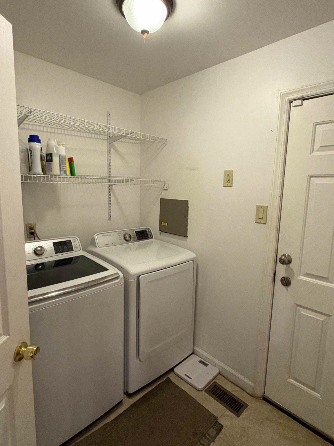 5 Corlen Court, Unit 5 Medford, NJ 08055 - Photo 16 of 33 a view of storage and utility room with washer and dryer