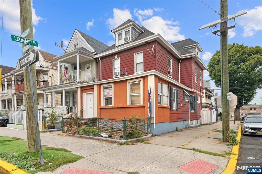 a front view of a house