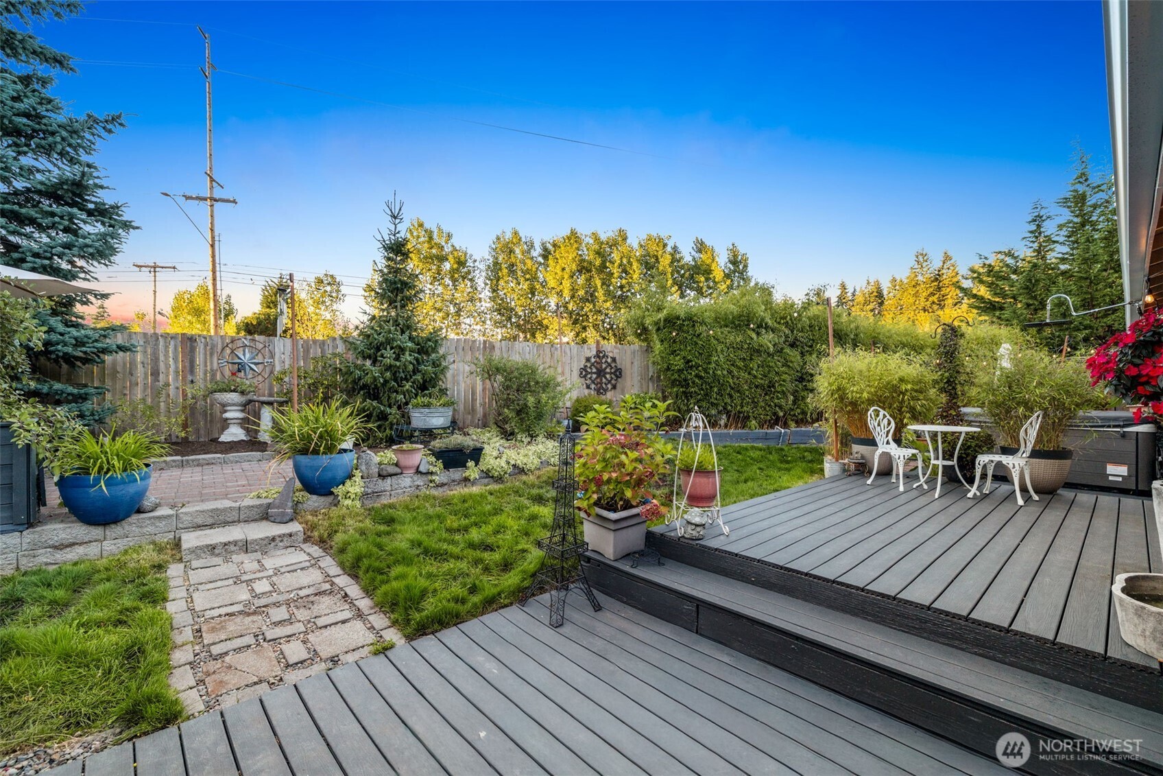 1313 228th Place Southwest Bothell, WA 98021 - Photo 20 of 23 a view of a roof deck with wooden floor and seating space