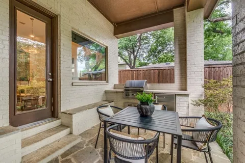 a view of an outdoor seating area